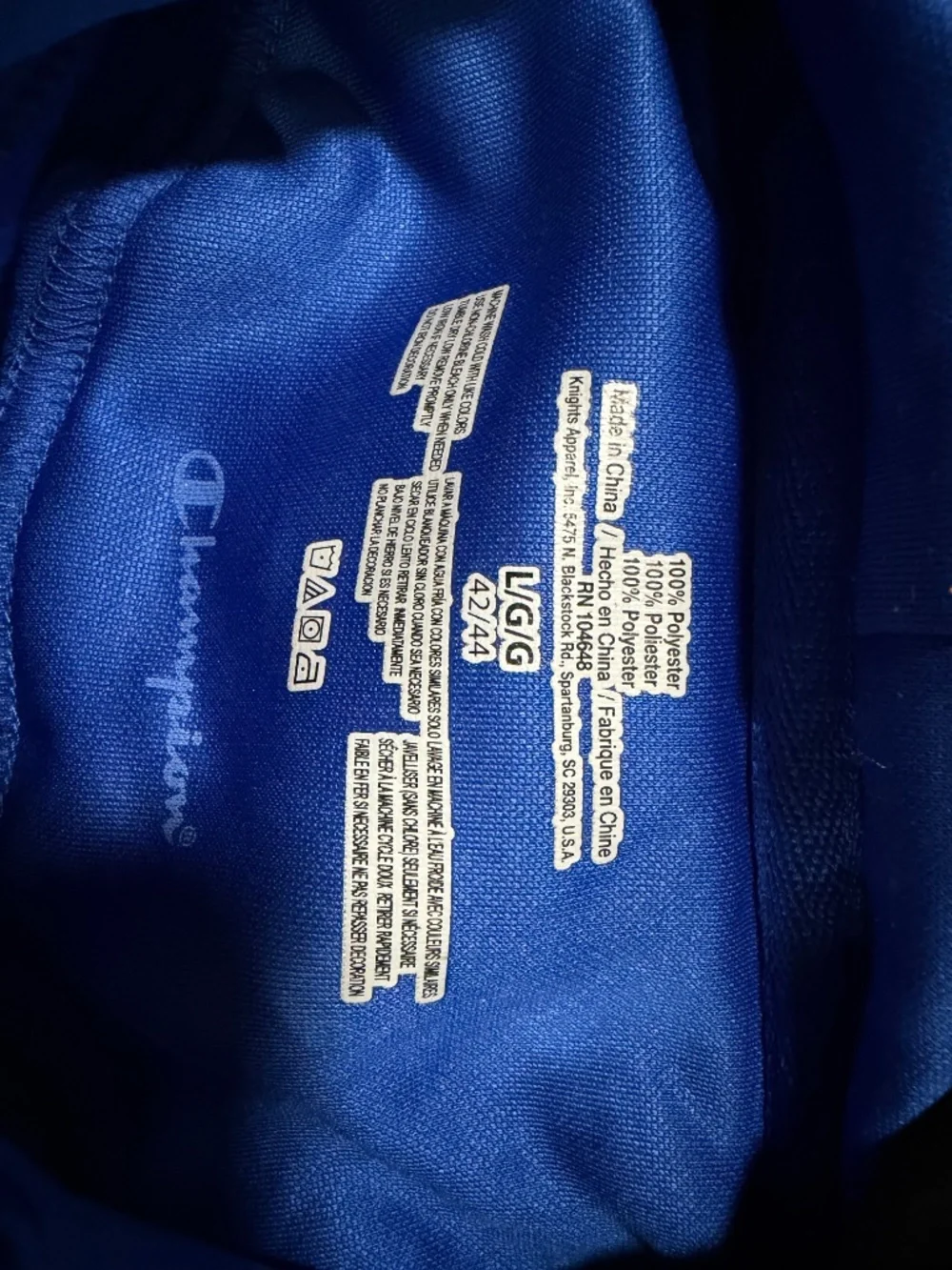 💙Champion St Louis Blues Hoodie Large 100% Polyester NHL Blue